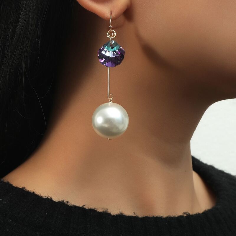 

Faux Pearl Drop Earrings, Multicolor