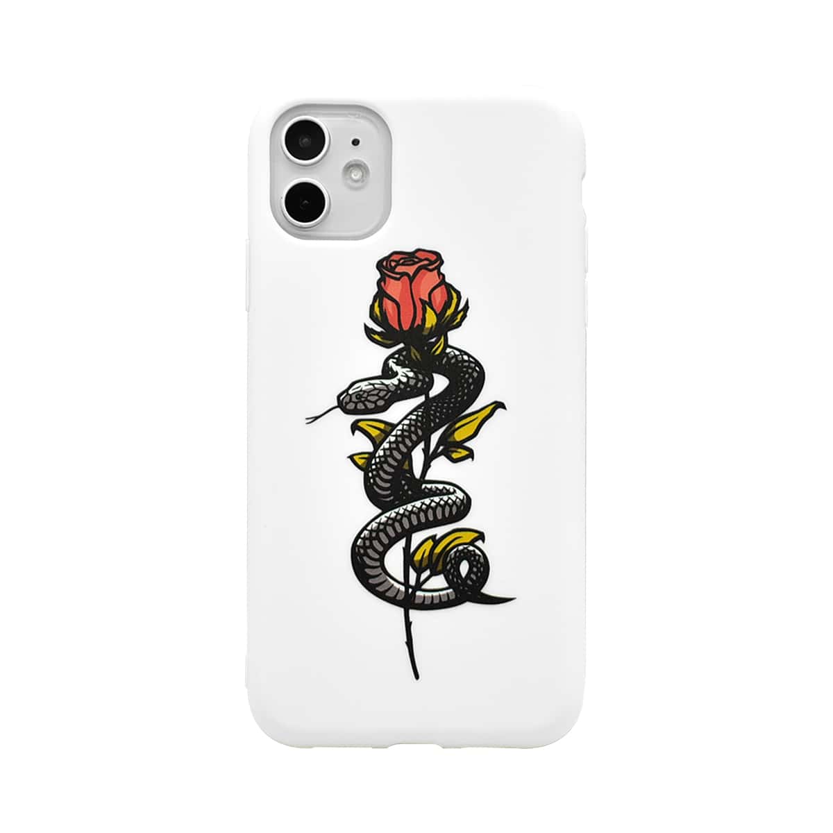 

Rose & Snake Pattern iPhone Case, Multicolor