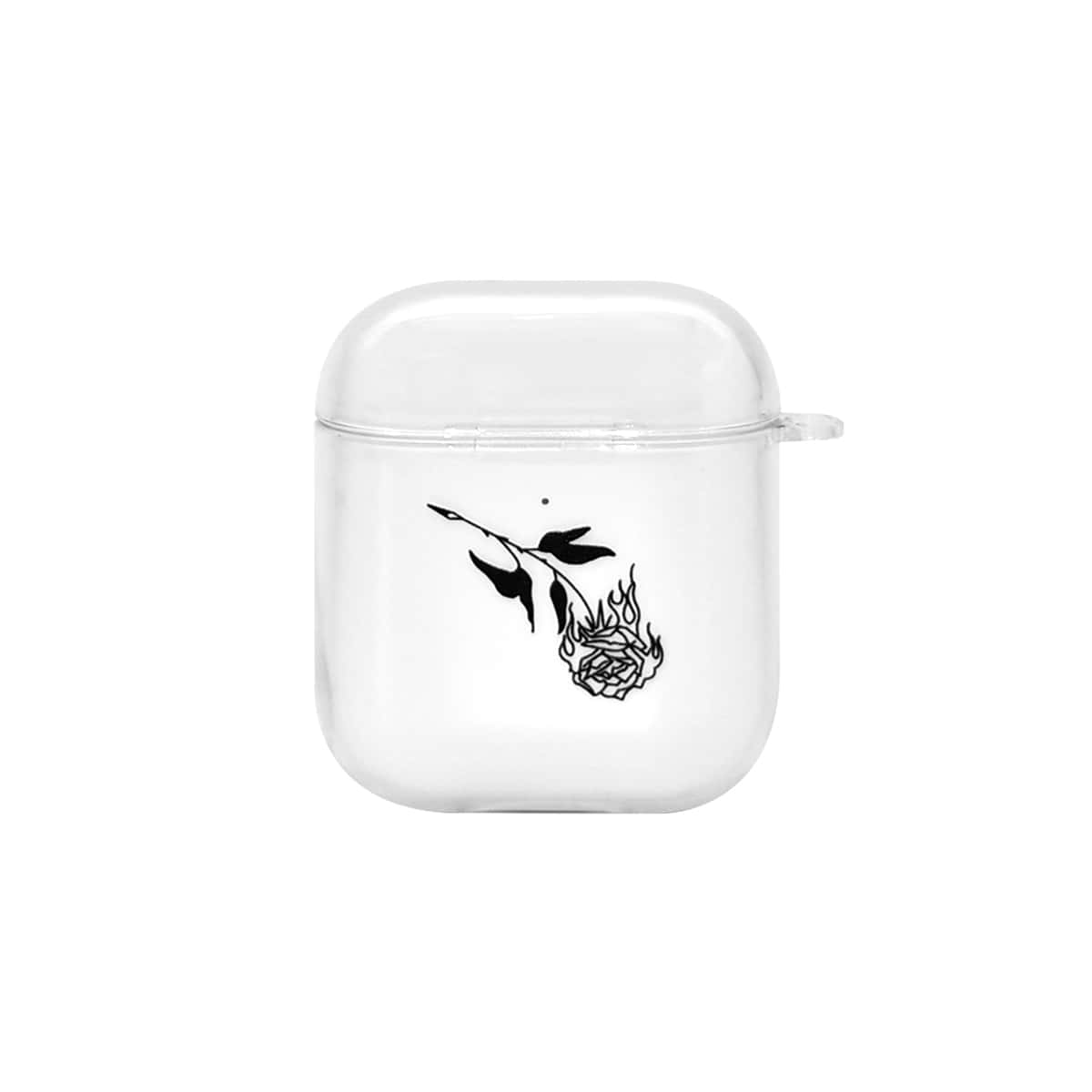 

Rose Print Clear AirPods Case
