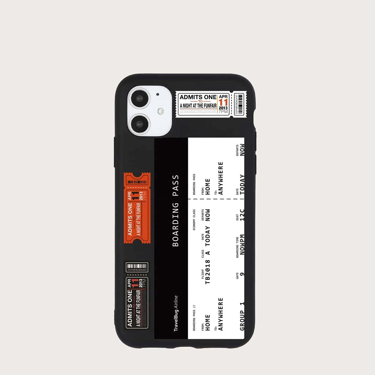 

Label Print iPhone Case, Multicolor