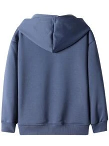 男孩天使和心形圖案連帽衫