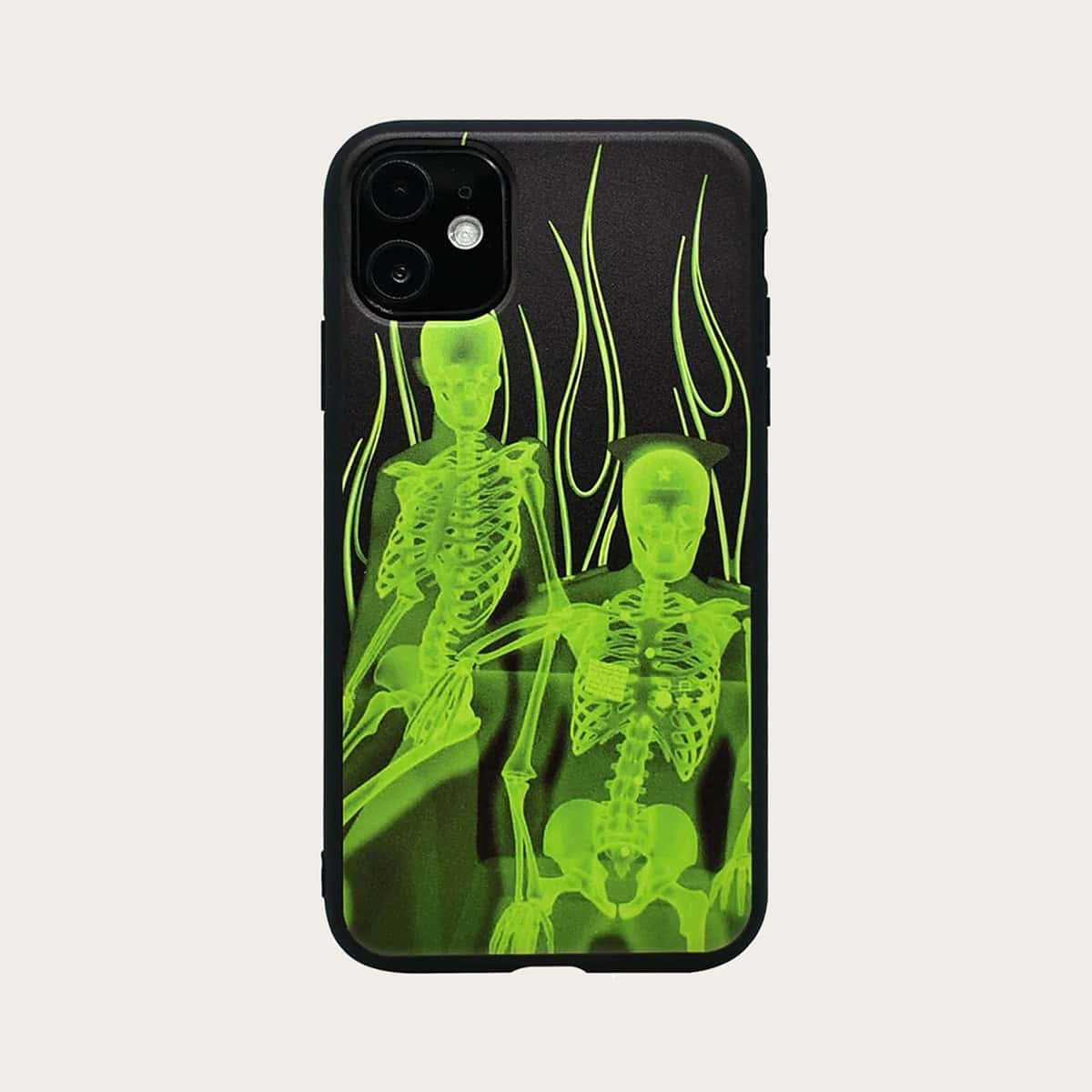

Skeleton Print iPhone Case, Multicolor
