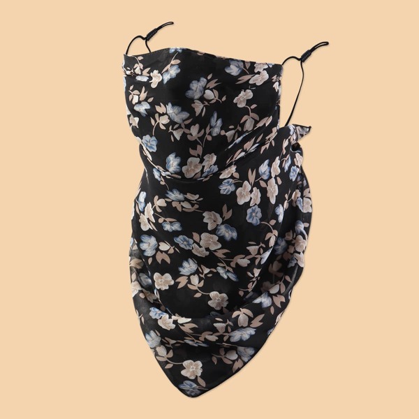 

Ditsy Floral Print Sun Protection For The Face, Multicolor