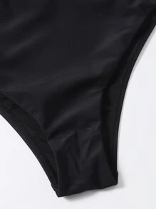 Swim Basics Summer Beach Cut-Out Waist One Piece Swimsuit