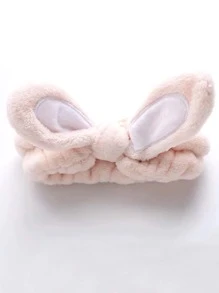 1入組兔耳細節沐浴髮帶