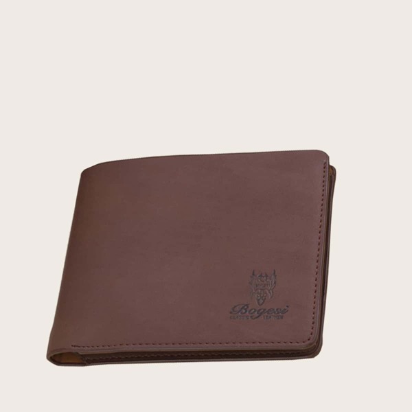 

Men Letter Graphic Small Purse, Coffee brown