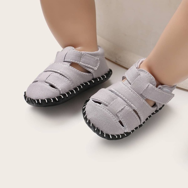 

Baby Boy Velcro Strap Gladiator Sandals, Grey