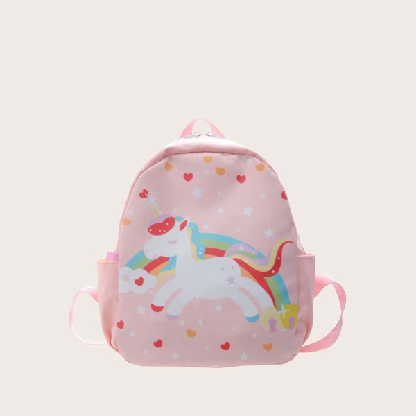 

Girls Unicorn Graphic Backpack, Pink