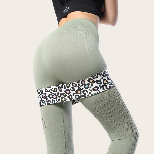 

Leopard Print Buttocks Workout Resistance Band, Multicolor