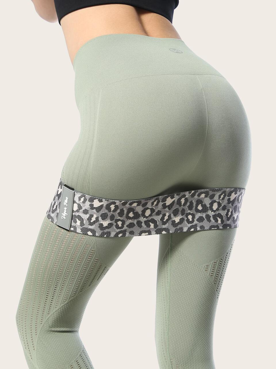 Leopard Print Buttocks Workout Resistance Band Gym Accessories,Sport, Gym, Home Exercise, Strap Gym, Resistance Bands