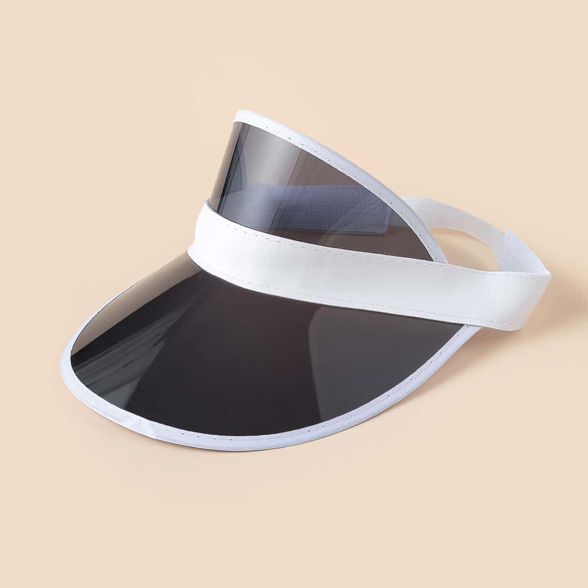 

Simple Clear Visor Hat, Dark grey