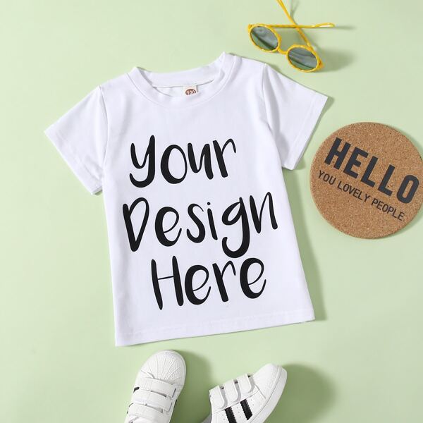 

Toddler Boys Slogan Graphic Tee, White