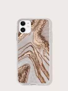 เคส เหมาะกับ iPhone ลาย หินอ่อน - สีแชมเปญ - ดู 1