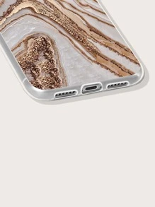 เคส เหมาะกับ iPhone ลาย หินอ่อน - สีแชมเปญ - ดู 3