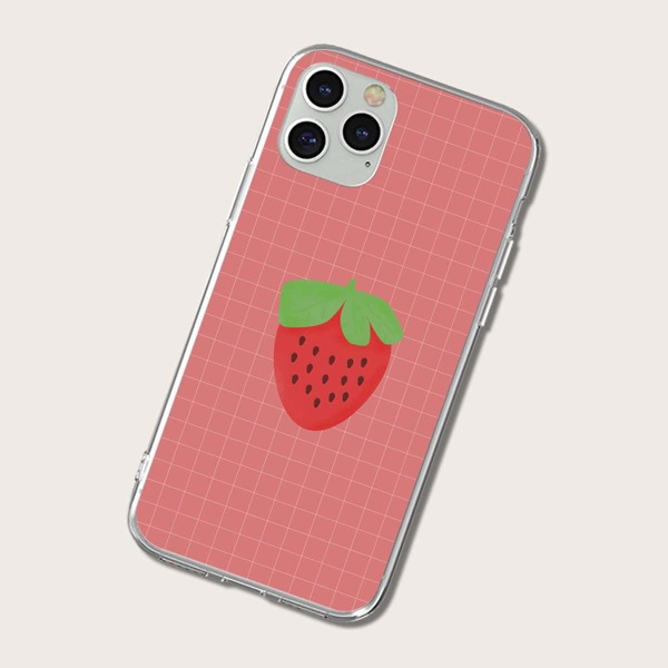 

Strawberry Pattern iPhone Case, Multicolor