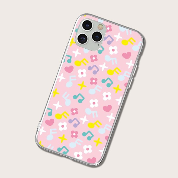 

Music Note Pattern iPhone Case, Multicolor