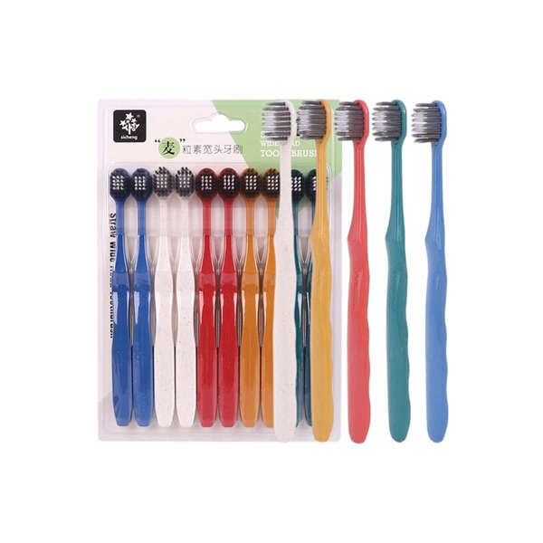 

10pcs Minimalist Toothbrush Set, Multicolor