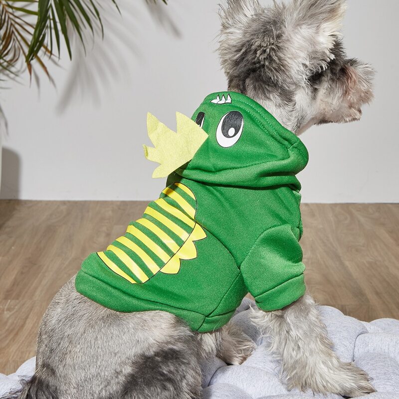 

Dinosaur Design Pet Hoodie, Green
