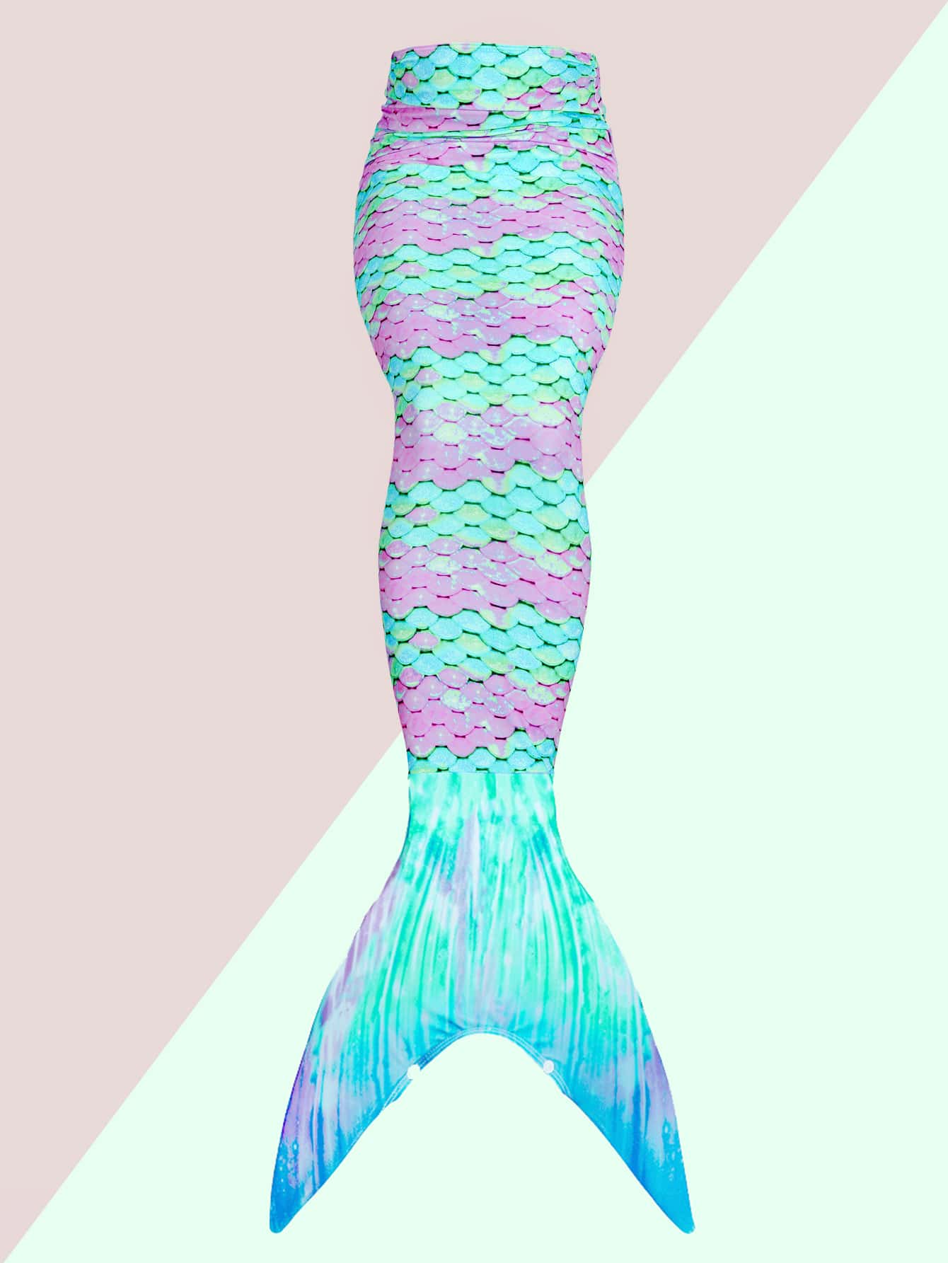 Girls Mermaid Tail Skirt - Multicolor - View 1