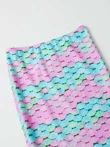 Girls Mermaid Tail Skirt - Multicolor - View 4