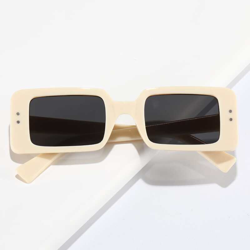 

Colorblock Rectangle Frame Sunglasses