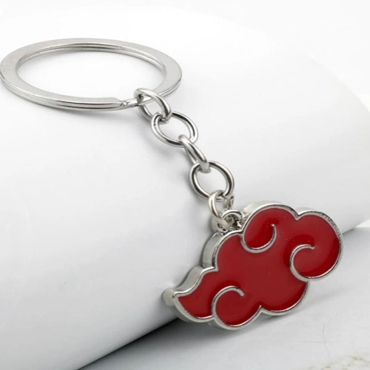 

1pc Cloud Keychain, Red