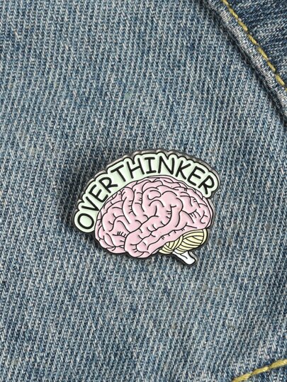 Brain Design Brooch