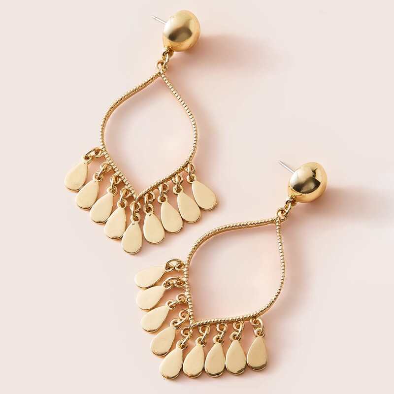 

Tassel Drop Earrings, Gold