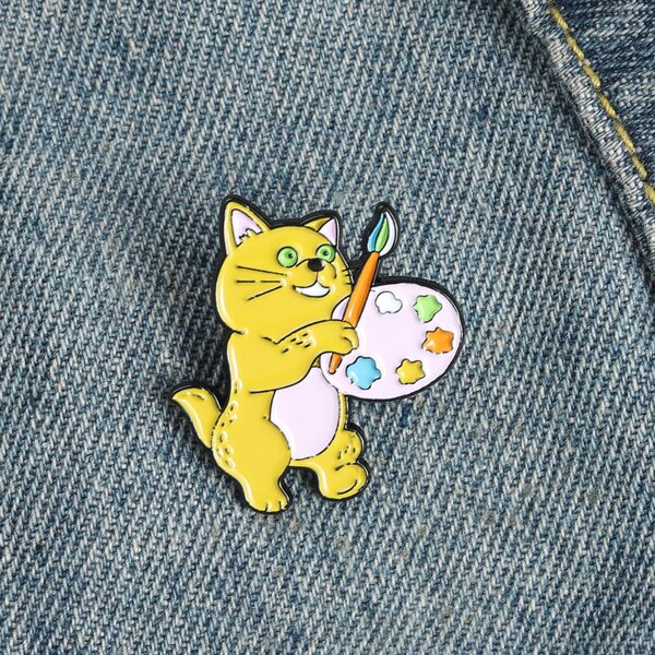 

Cartoon Design Brooch, Multicolor