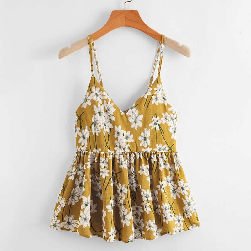 

Floral Peplum Cami, Multicolor