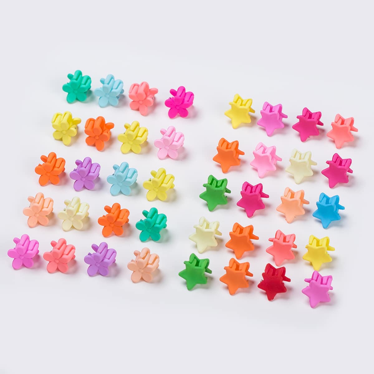 

40pcs Mini Matte Hair Claw, Multicolor