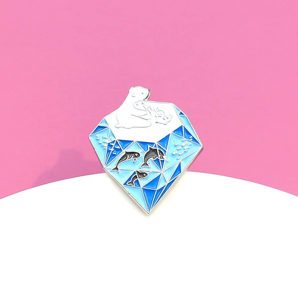 

Kids Animal Design Brooch, Multicolor
