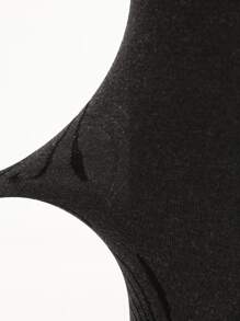 Medias negras con dibujo - Negro - Ver 6