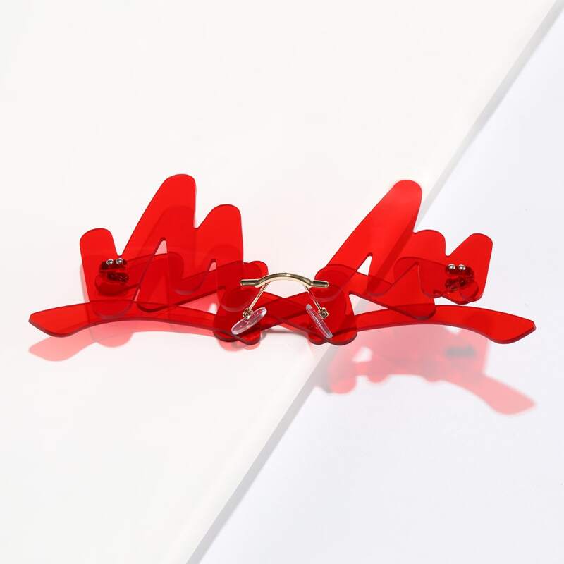 

Rimless Scallop Frame Sunglasses