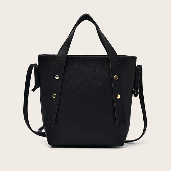

Minimalist Satchel Bag, Black