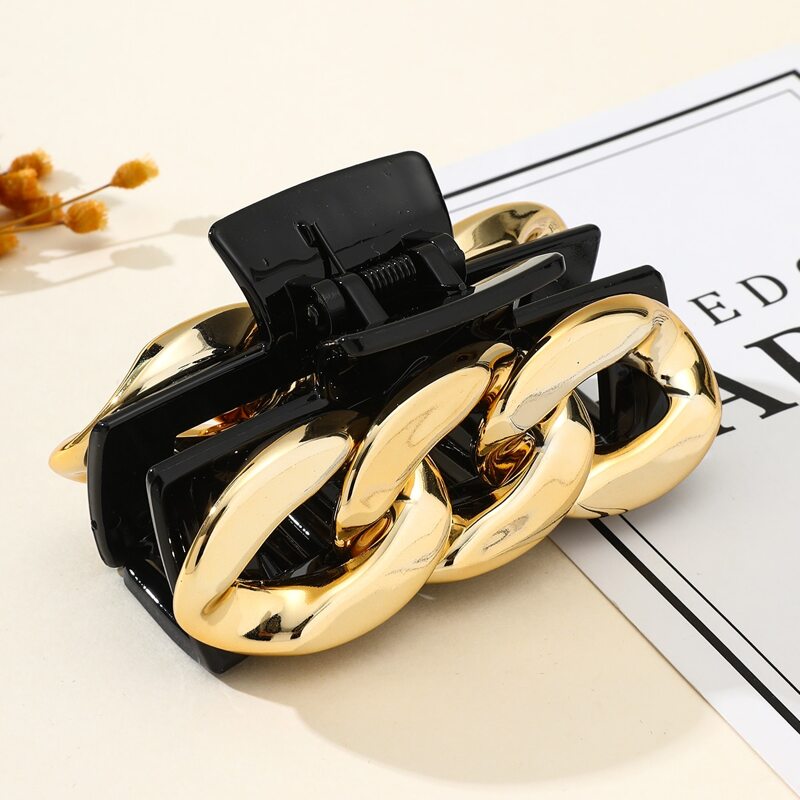 

1pc Chunky Chain Hair Claw, Multicolor