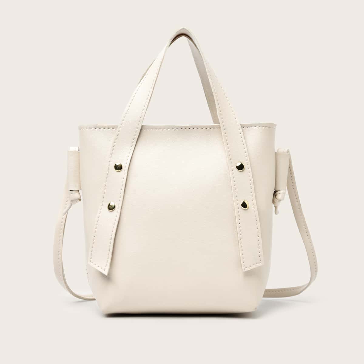 

Minimalist Satchel Bag, White