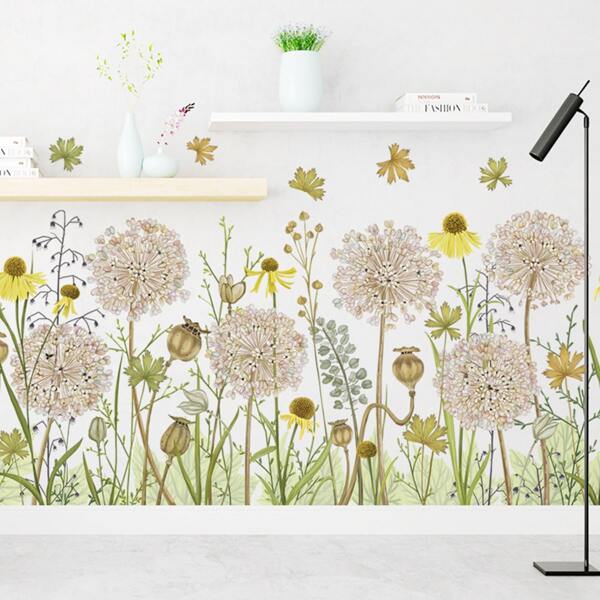

Flower Print Wall Sticker, Multicolor