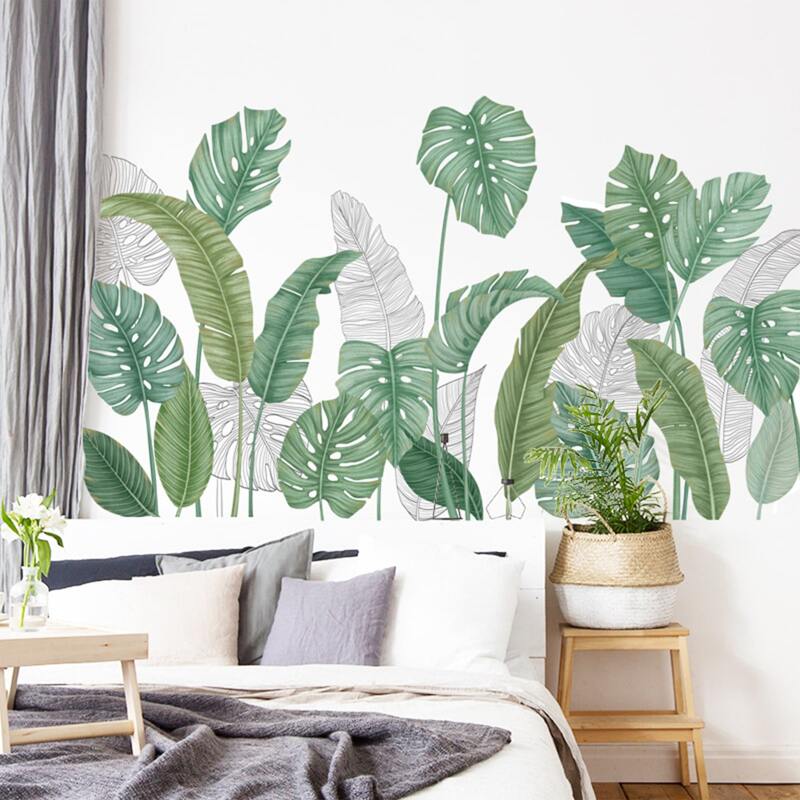 

Leaf Print Wall Sticker, Multicolor