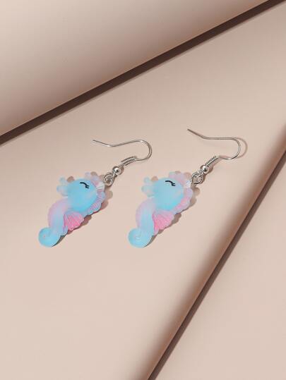 Hippocampus Drop Earrings