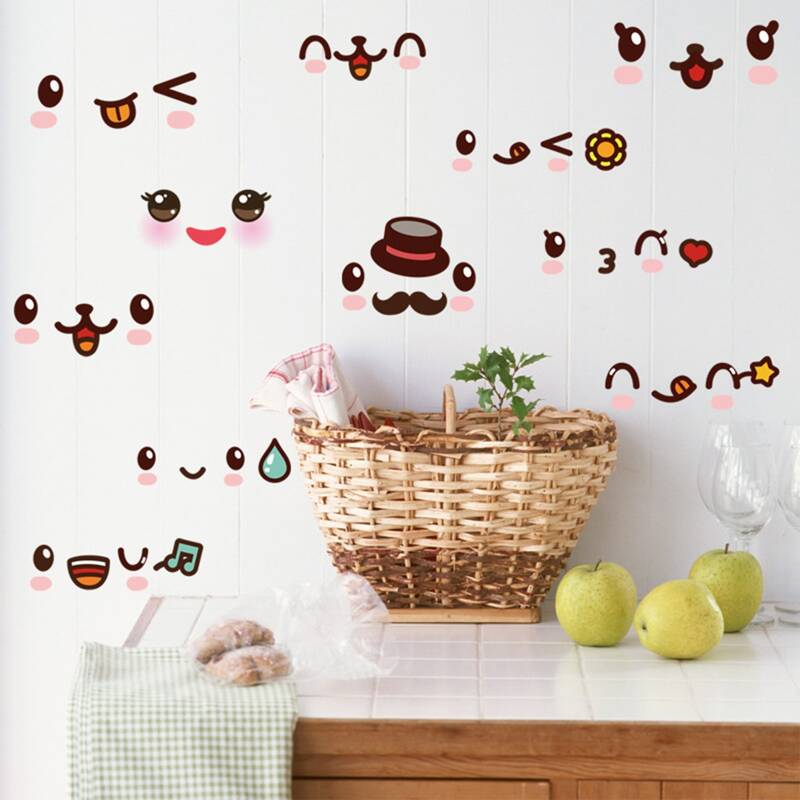

Cartoon Graphic Wall Sticker, Multicolor