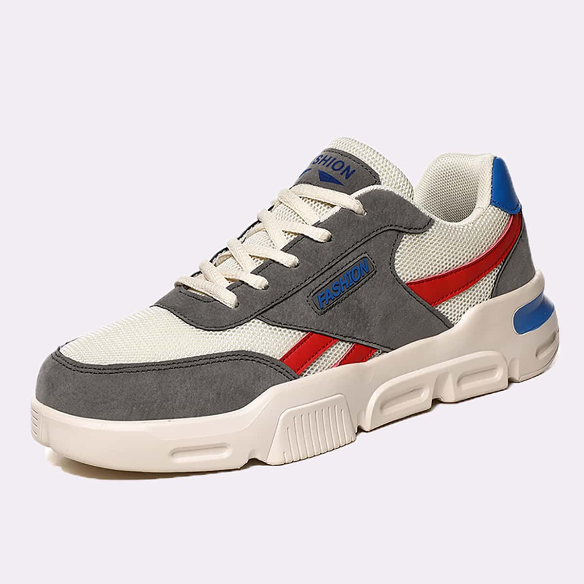 

Guys Color Block Mesh Skate Shoes, Multicolor