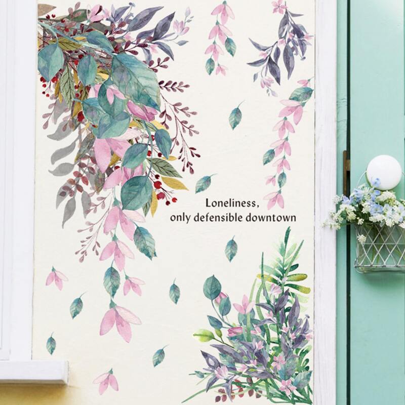 

Leaf Print Wall Sticker, Multicolor