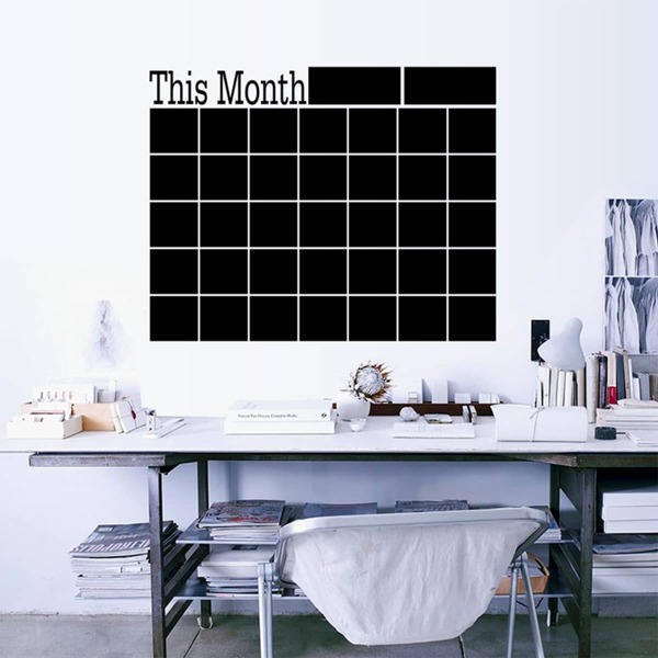 

Monthly Plan Wall Sticker, Black