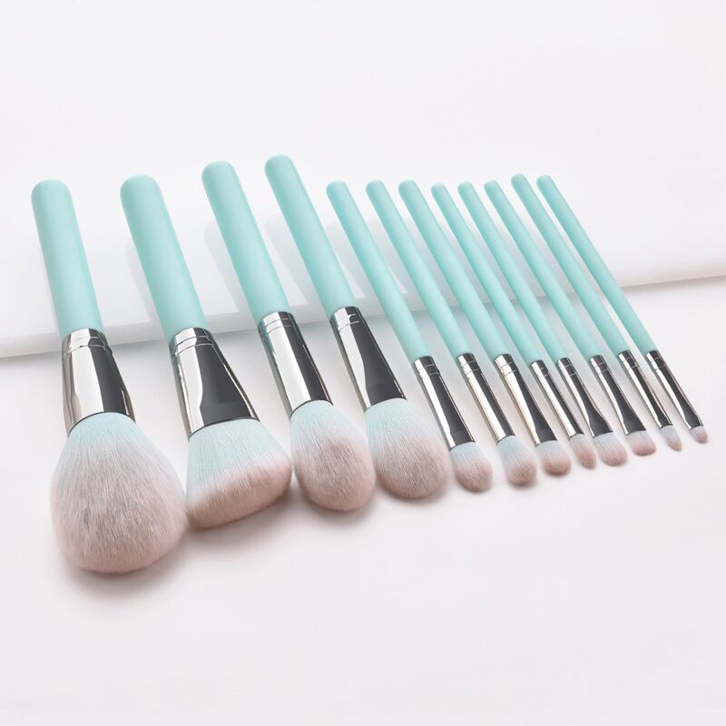 

12pcs Makeup Brush Set, Blue