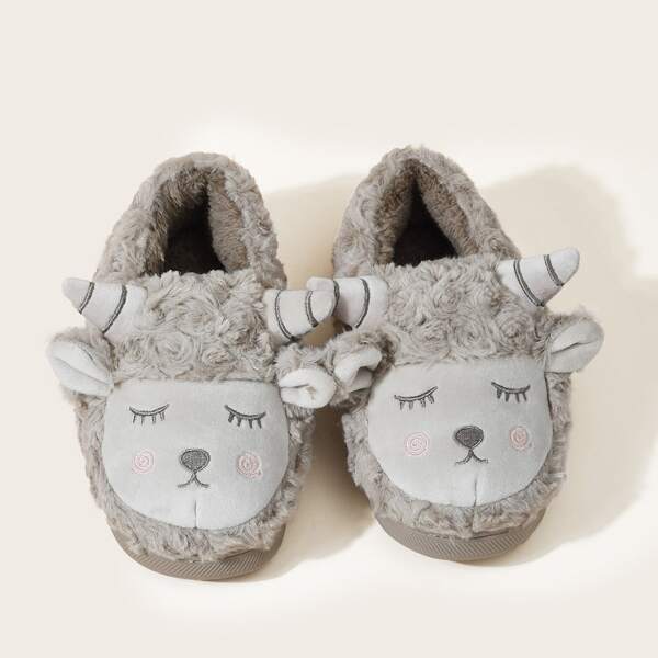 

Cartoon Sheep Design Slippers, Khaki