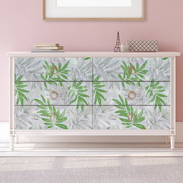 

Leaf Print Wall Sticker, Multicolor