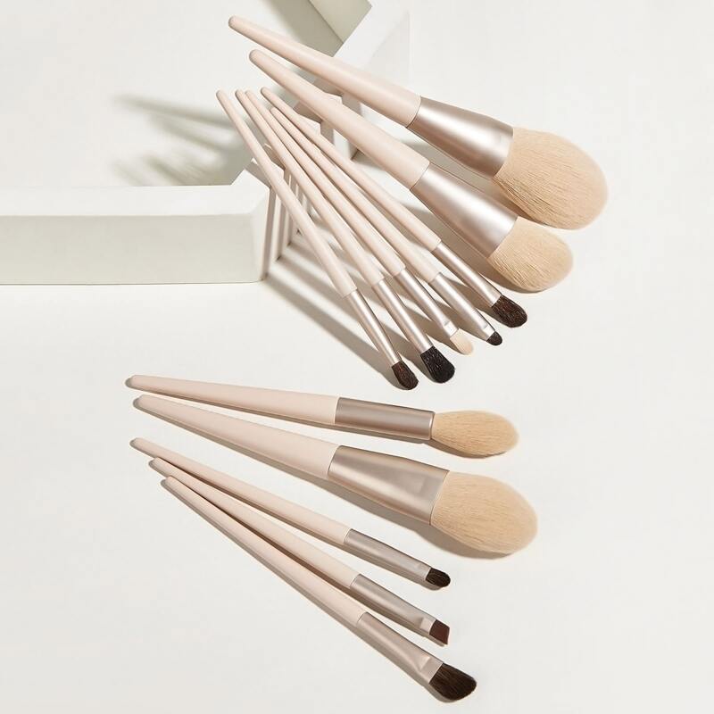 

12pcs Makeup Brush Set, Apricot