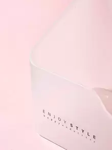 Clear Cosmetic Storage Box, 1pc Multifunctional Makeup Organizer, Cosmetic Storage Organizer, Lipstick Display Rack, Lotion Storage Box, Desktop Sundries Storage Box For Dresser, Bathroom, Office, Vanity & Countertop - White - View 5