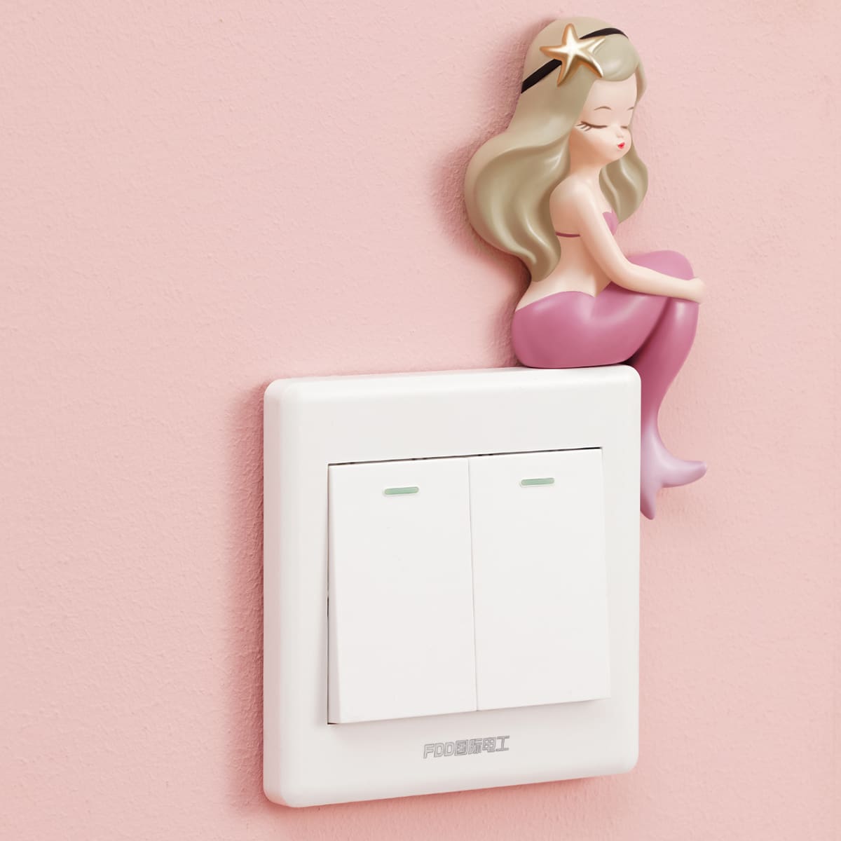 

Mermaid Shaped Switch Sticker, Multicolor